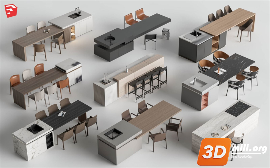 Kitchen island Skp Files